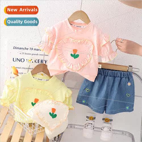 Girls suit spring and fall 2023 new fashionable little girl