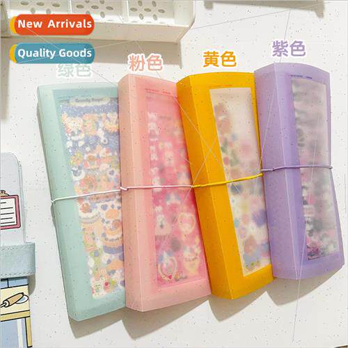 Candy color goo card sticker organizer book Korean fresh lon