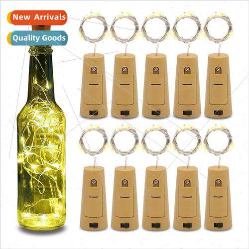 Wine bottle cork lights led copper wire lights battery box A