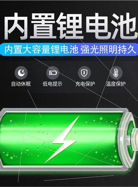 Solar flashlight led aluminum alloy USB charging energy savi