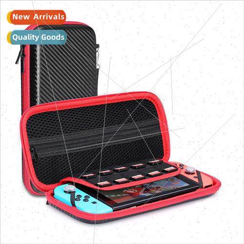 Switch OLED Carbon Fiber Leather Storage Case Switch Black H