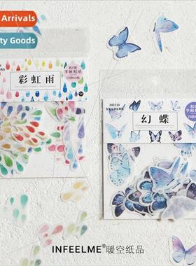 Sticker pack Cherry rainbow rain Creative small fresh handbo