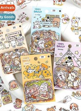 PET sticker pack Miscellaneous daily Cute cartoon pattern di