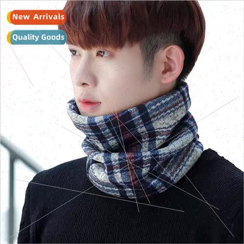 Autumn and winter padded enlarged scarf men Korean fashion s