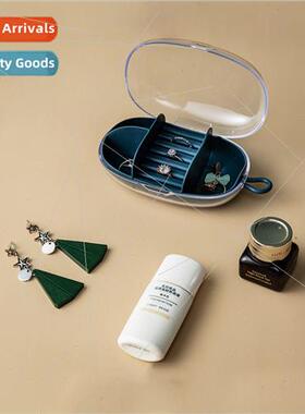 Transparent Jewelry Box with d Womens Portable Travel Card S