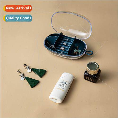Transparent Jewelry Box with d Womens Portable Travel Card S