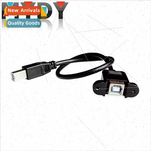 Print Port USB Type B Extension Cable with Screw Holes Fixab