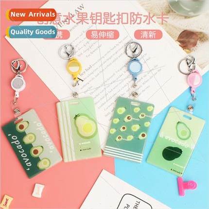 New creative transparent card holder acrylic easy pull buckl