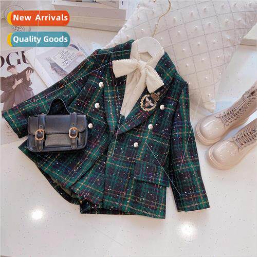 Korean  of the girls small fragrant wind suit 2023 spring ne