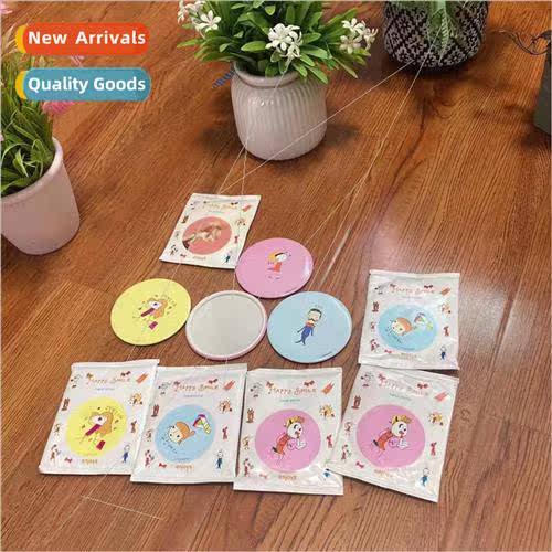 Cosmetic mirror beauty tinplate single-sided cartoon adverti