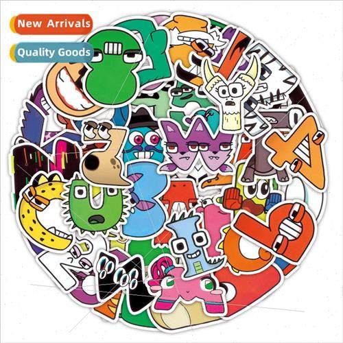 50 cartoon letter stickers stickers handbook diy luggage cel