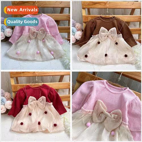Girls bubble princess dress 2023 fall little girl gas prince