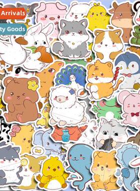 Animal set of 50 handbook stickers cartoon creative cute han