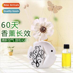 Ceramic Flameless Aromatherapy Oil Set Room Bedroom Perfume