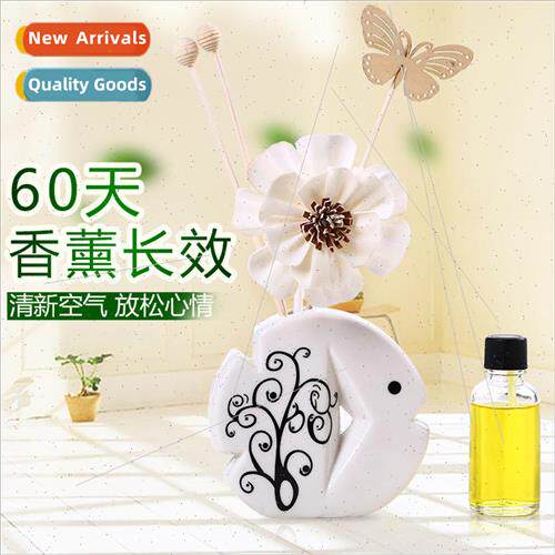 Ceramic Flameless Aromatherapy Oil Set Room Bedroom Perfume