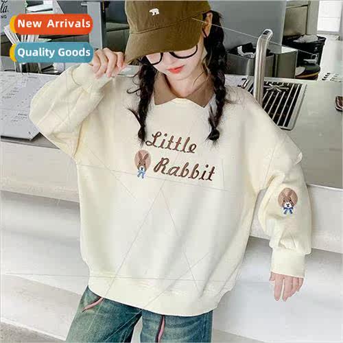 Girls sweater fall and winter  2023 new girls big girls fall