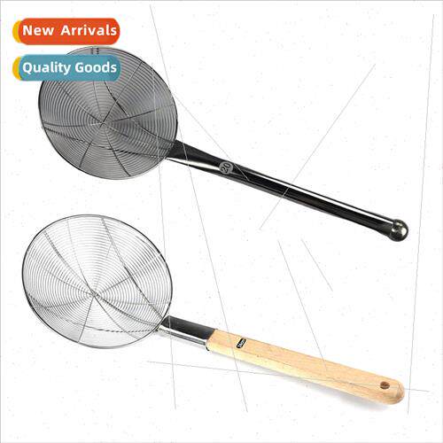 Stainless Steel Extended Handle Leaky Spoon Large Strainer T