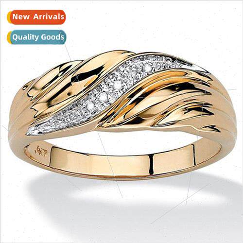 New Creative New Twisted Diamond Ring Couples Ring