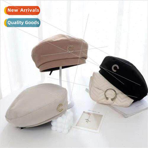 Korea C letters beret female spring and fall fashion versati