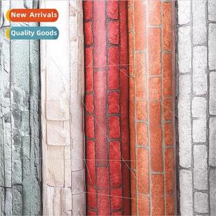 Brick wall stone paper stickers living room home decoration