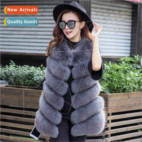 Fur vest 2020 new Korean  of the imitation fox hair splicing