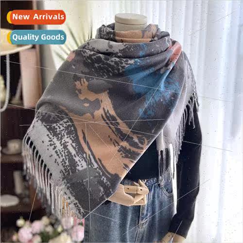 Autumn and winter new fashion faux cashmere scarf classic wi