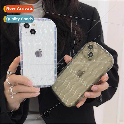 INS Simple Water Wave iPhone 12/11 Couple 14 适用 Apple 13Pr