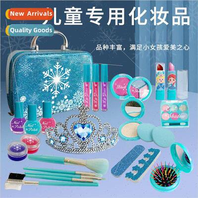 Ice and snow set play house simulation cosmetics makeup bag