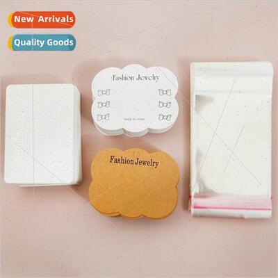 100/pack cardboard card packaging bag diy handmade earrings