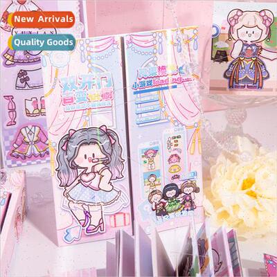 Ago dress up game sticker book cute characters wear with sti