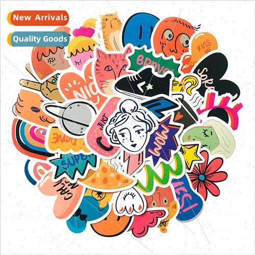 Sketch 37 handbook stickers cartoon cat ins  avatar suitcase