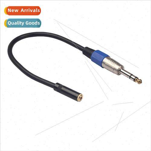 Double shielded cable 6.35 male to 3.5 female amplifier mixe