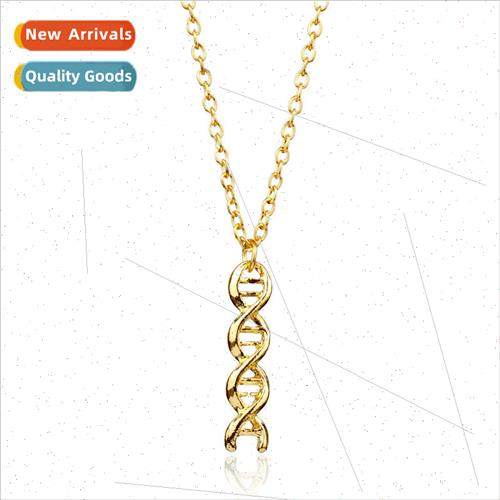 Popular jewelry DNA chemical structure molecular necklace sc
