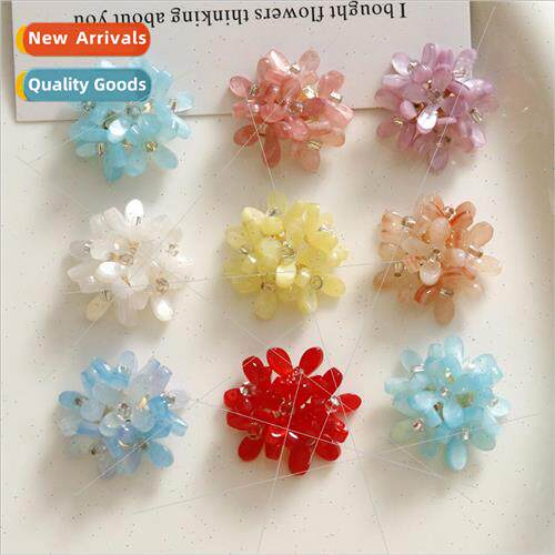 Sweet gentle wind lucky clover flower cluster diy jewelry ac