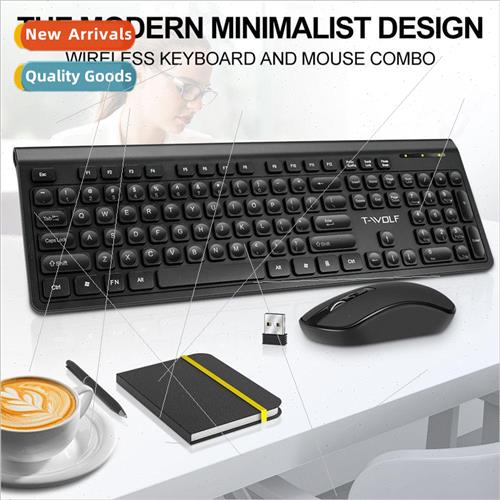T-WOLF New TF300 Wireless Keyboard and Mouse Wireless Set La