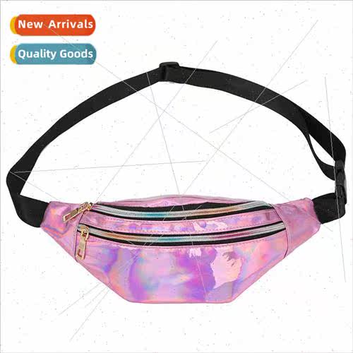 Bag female 2022 new transparent laser waist bag Korean nd ou