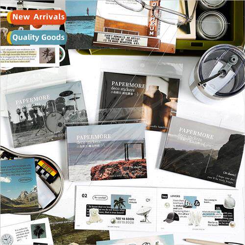 Island holiday series sticker book salt ins creative diy han