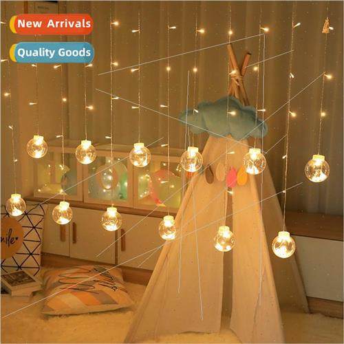 led ing ball plug-in remote control curtain hanging decorati