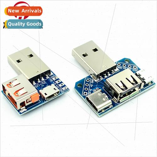 USB adapter plate male to female to microUSB to header/Type-
