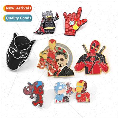 Marvel series around cartoon Iron Man glow-in-the-dark brooc