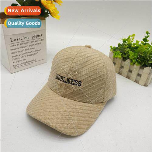 Autumn and winter new baseball cap mens warm embroidery duck