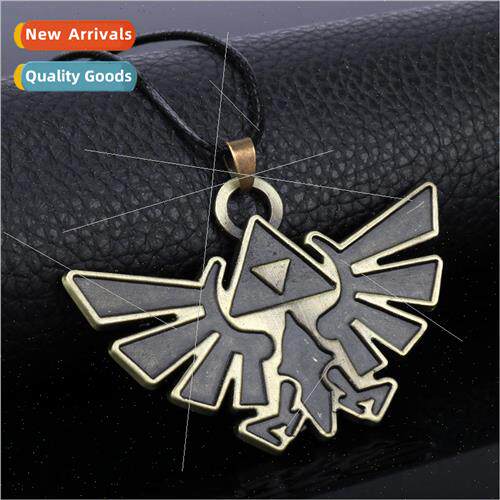The Legend of Zelda leather cord necklace zelda vintage prin