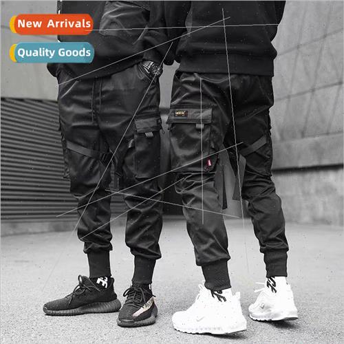 Hong Kong youth drawstring pants male functional tactical pa