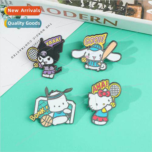 Kuromi series metal brooch star dai lu yu cinnamon dog badge