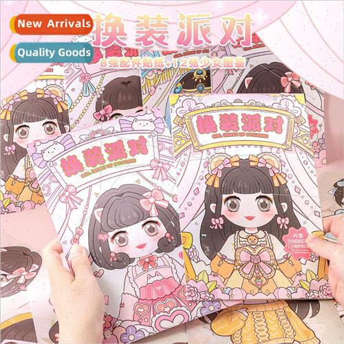 3-6 years old interest cultivation dress up party sticker bo