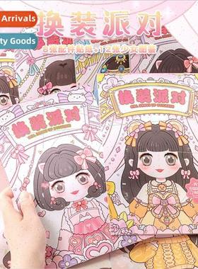 3-6 years old interest cultivation dress up party sticker bo