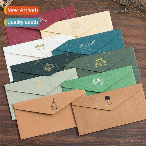 B2/ B3 Vintage color hot stamping western blank lined envelo