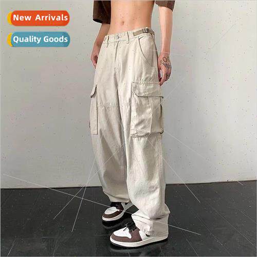 2022 Hong Kong  ins loose work pants men hundred straight Ja