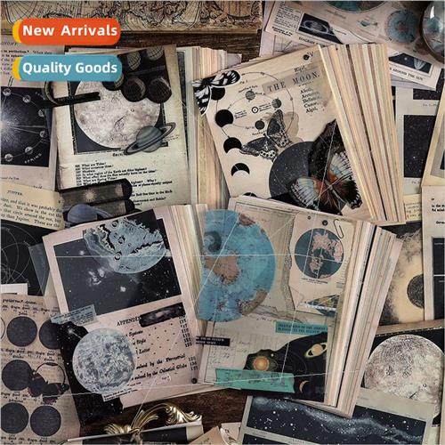 Dual material material package cosmic romantic retro planet