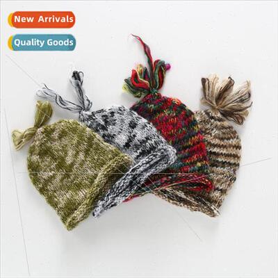 Fancy ngle Hat Mohair Newborn Full Moon Handmade Hat Baby Ph